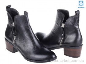 Купить Черевики жіночі Prime N-120-01 чорна шкіра Prime чорний