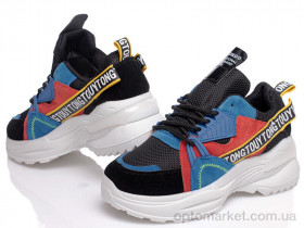 Купить Кросівки жіночі Prime P-NZ4-38 BLACK-BLUE Prime чорний