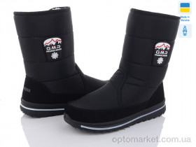 Купить Дутики жіночі Progress 3117 чорний Progress чорний