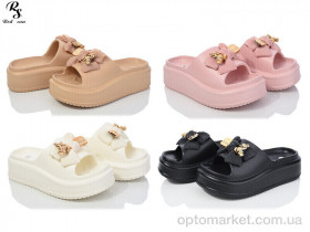 Купить Шльопанці жіночі Q29 mix Red Sun бежевий