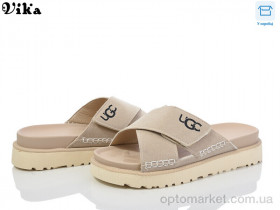 Купить Шльопанці жіночі Q5-3 Vika бежевий