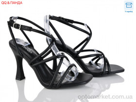 Купить Босоніжки жіночі QQ103-1 Панда чорний