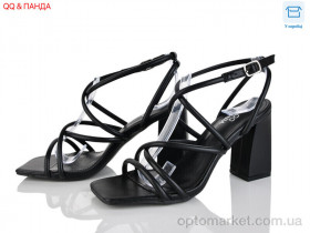 Купить Босоніжки жіночі QQ104-1 Панда чорний