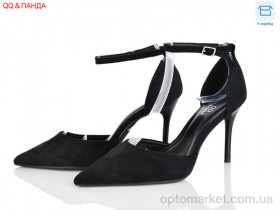 Купить Туфлі жіночі QQ106-1 Панда чорний