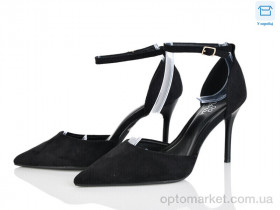 Купить Туфлі жіночі QQ106-1 Панда чорний