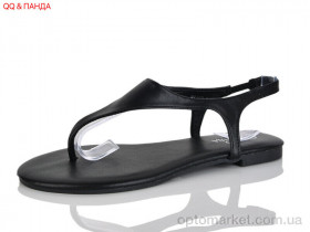 Купить Босоніжки жіночі QQ107-1 Панда чорний