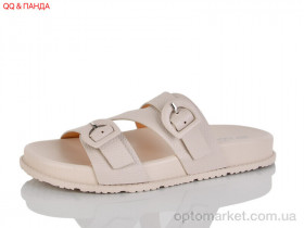 Купить Шльопанці жіночі QQ112-3 Панда бежевий