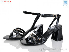 Купить Босоніжки жіночі QQ122-1 Панда чорний