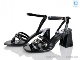 Купить Босоніжки жіночі QQ122-1 Панда чорний