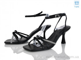 Купить Босоніжки жіночі QQ128-1 Панда чорний