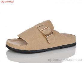 Купить Шльопанці жіночі QQ133-2 Панда бежевий