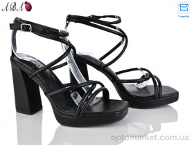 Купить Босоніжки жіночі QQ1ABA05-1 Панда чорний