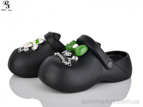 Купить Крокси жіночі QQ72-1 Панда чорний