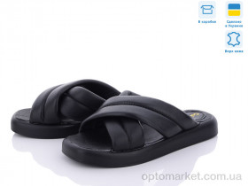 Купить Шльопанці жіночі Рубі чорний Golden Natali чорний