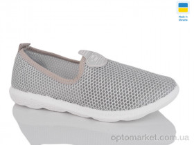 Купить Кросівки жіночі S18 сітка сірий б.п. Crystal сірий