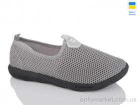 Купить Кросівки жіночі S18 сітка т.сірий ч.п Crystal сірий