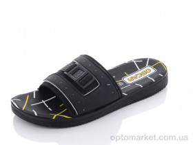 Купить Шльопанці чоловічі S24 white Oscar чорний