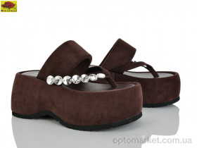 Купить Шльопанці жіночі S5757-16 Mei De Li коричневий
