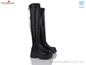 Купить Ботфорти жіночі T01-1 Veagia чорний