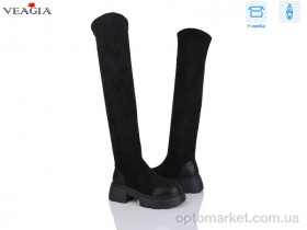 Купить Ботфорти жіночі T05-1 Veagia чорний