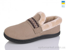 Купить Капці жіночі Т06 бежевий Dago коричневий