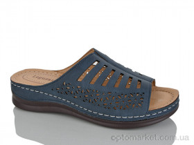 Купить Шльопанці жіночі T720-6 батал Leguzaza синій