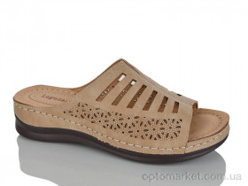 Купить Шльопанці жіночі T720-7 батал Leguzaza коричневий