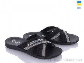 Купить Шльопанці чоловічі TRK 007 black-grey new Demur чорний
