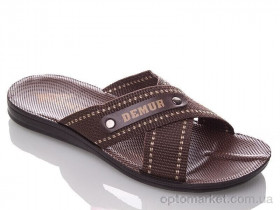 Купить Шльопанці чоловічі TRK DeMur brown-white Demur коричневий