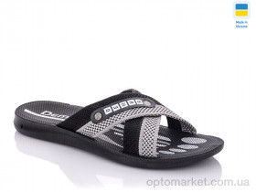 Купить Шльопанці чоловічі TRK STL black-grey Demur чорний