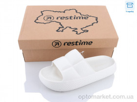 Купить Шльопанці жіночі TWL23123 white Restime білий