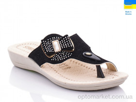 Купить Шльопанці жіночі ТЖ19 палец 03-03-1 черный Steel чорний