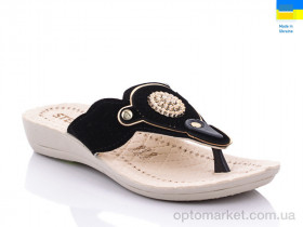 Купить Шльопанці жіночі ТЖ19 палец 03-03-2 черный Steel чорний