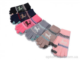 Купить Рукавички жіночі W21 ж одношарові сенсор mix Королева мікс