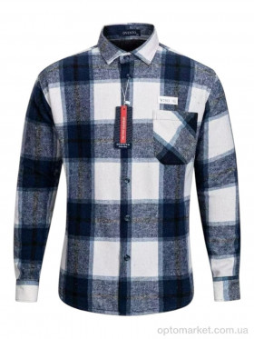 Купить Сорочка чоловічі W2503 blue Ovento синій