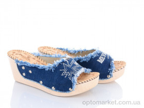Купить Шльопанці жіночі WD286 синій Demur синій