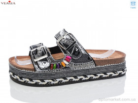 Купить Шльопанці жіночі WK002-1 FAN чорний