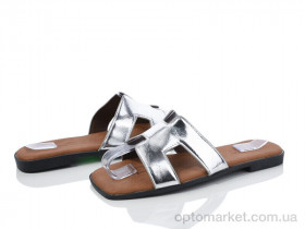 Купить Шльопанці жіночі Y029-2 Loretta срібний