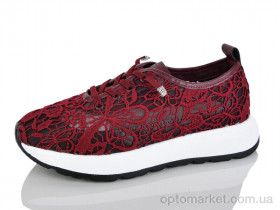 Купить Кросівки жіночі Y077-1 Yimeili бордовий