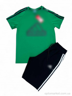 Купить Спортивний костюм чоловічі Y2-2 green-black A.idas зелений