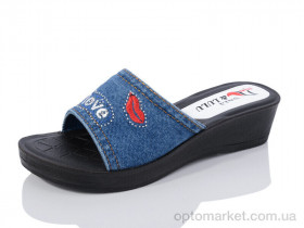 Купить Шльопанці жіночі Ж66 Sali&Lulu синій