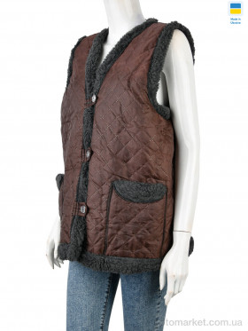 Купить Жилетка жіночі Жилетка коричнево-сірий LiBang коричневий
