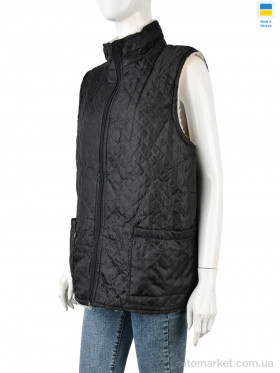 Купить Жилетка жіночі Жилетка замок чорно-білий LiBang чорний