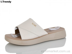 Купить Шльопанці жіночі ZK370-3 Trendy бежевий