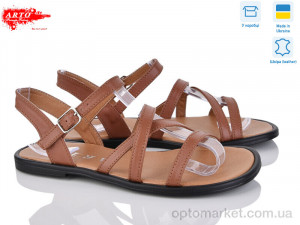 Босоніжки жіночі 001 рудий к. ARTO коричневий  оптом от Optomarket