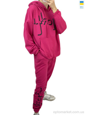 Спортивний костюм жіночі 00126 малина KRAM рожевий  оптом от Optomarket