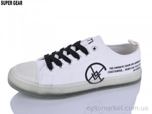 Кеди жіночі 001SBL black Chattawak бежевий  оптом от Optomarket