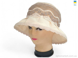 Капелюх жіночі 0028 бежевий Mabi бежевий  оптом от Optomarket
