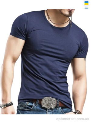 Футболка чоловічі 003 св.синій Riza синій  оптом от Optomarket