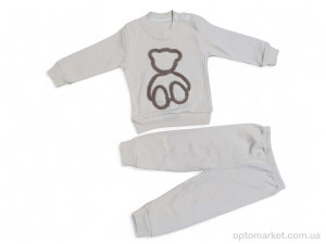 Комплекти дитячі дитячі 005 капучіно батнік-штани Fatitto Kids бежевий  оптом от Optomarket